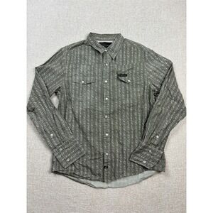 Vans Of The Wall Mens Long Sleeve Button Up Dress Shirt Size Medium / M